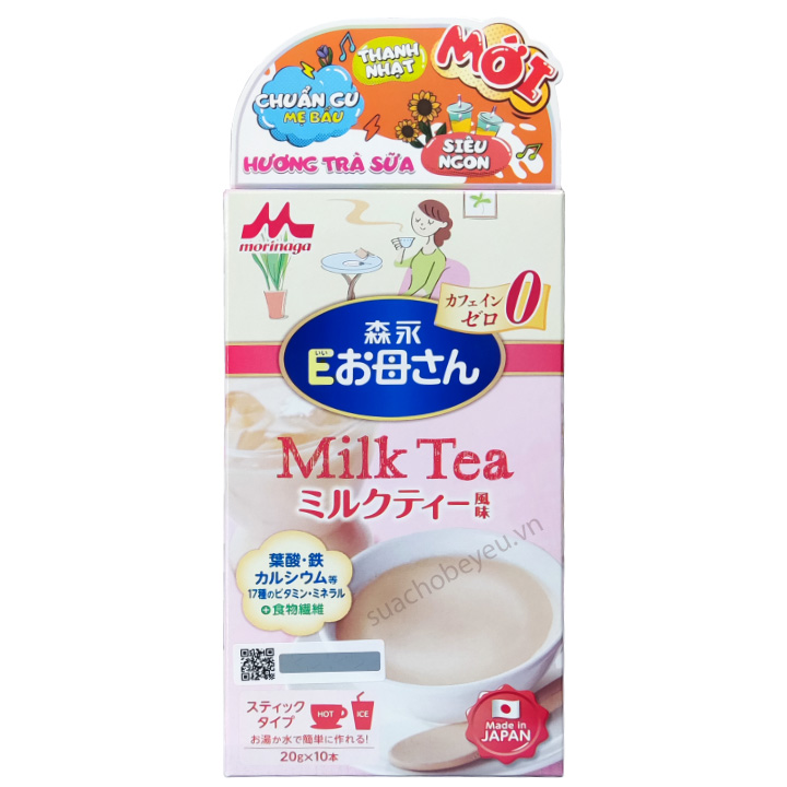 Sữa Morinaga Milk Tea hộp 200g cho mẹ bầu