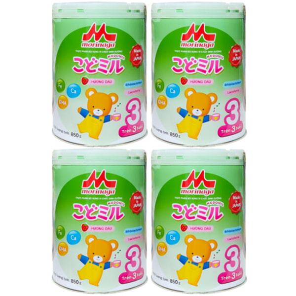 Combo 2 lon sữa Morinaga số 3 hương dâu lon 850g cho trẻ từ 3 tuổi Combo 2 lon sữa Morinaga số 3 hương dâu lon 850g cho trẻ từ 3 tuổi