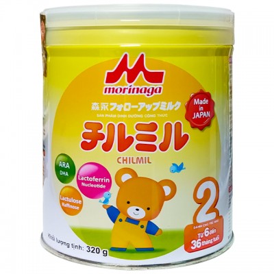 Sữa Morinaga Nhật số 2 lon 320g cho trẻ 6-36 tháng tuổi