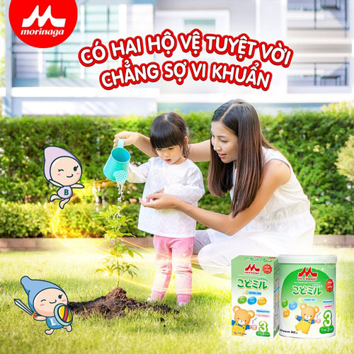 Sữa Morinaga số 3 vị vani lon 800g cho trẻ từ 3 tuổi