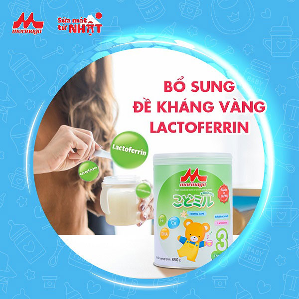 Sữa Morinaga số 3 vị vani lon 800g cho trẻ từ 3 tuổi