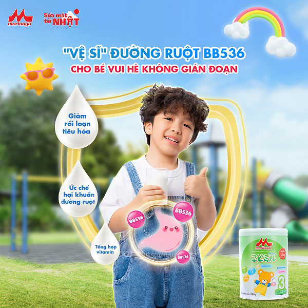 Sữa Morinaga số 3 vị vani lon 800g cho trẻ từ 3 tuổi