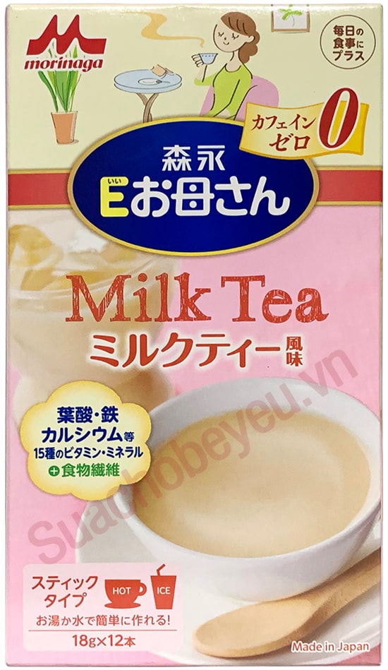 Sữa Morinaga Milk Tea hộp 216g cho mẹ bầu