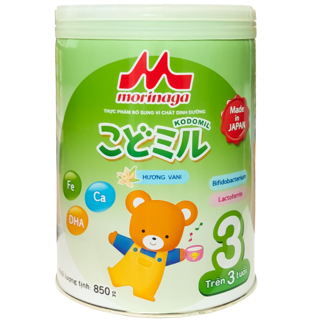 Hướng dẫn cách pha Sữa Morinaga số 3 vị vani lon 850g cho trẻ từ 3 tuổi