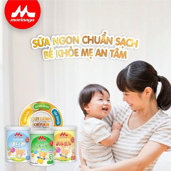 Review sữa Morinaga Nhật Bản