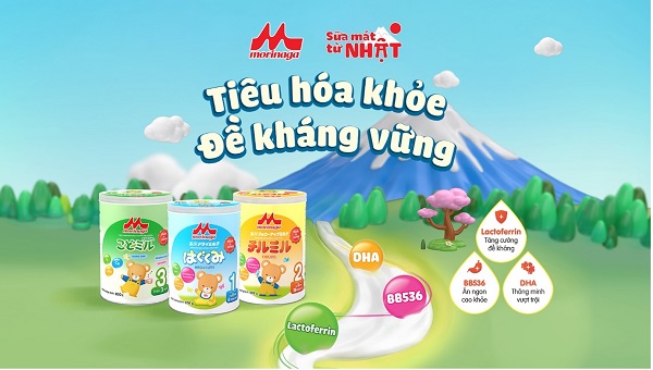 Review sữa Morinaga Nhật Bản